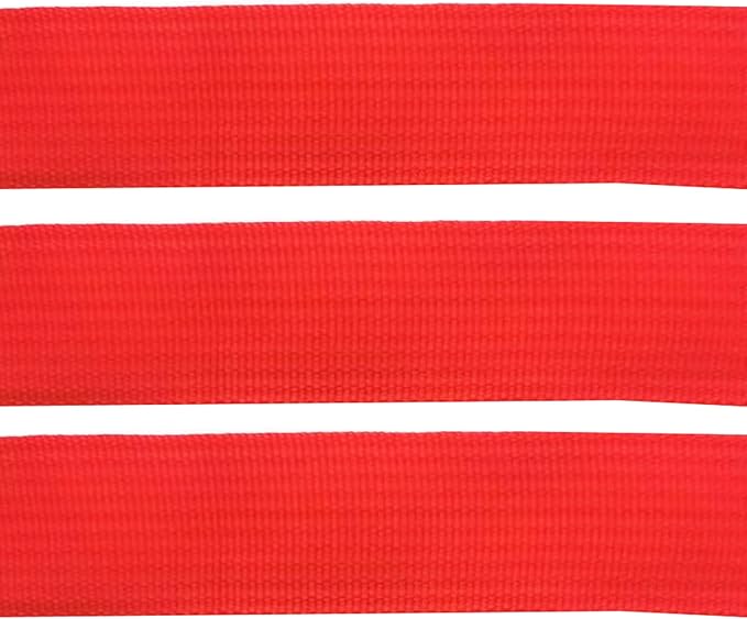 1 Roll 65.6 Feet Tree Tie for Plant Support Garden Strap 1 Inch Width Staking and Guying Material 1,800 Lbs Strength (Red)