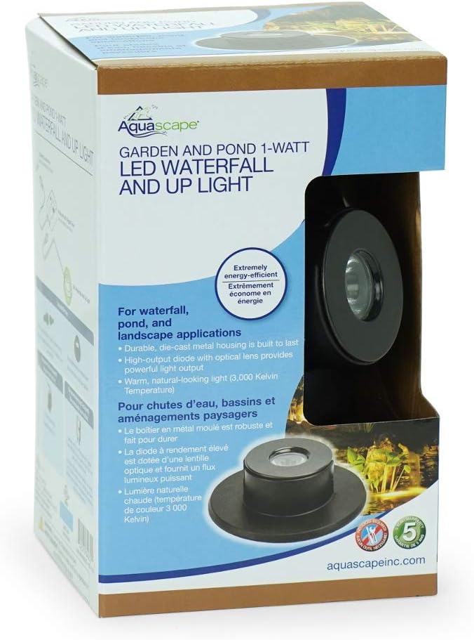 Aquascape LED Waterfall Up Light 1-Watt for Garden, Pond and Water Feature | 84032