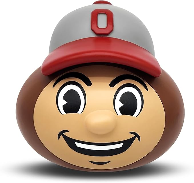 Brutus Buckeye Squirrel Feeder by Nutt Heads Ohio – Officially Licensed Ohio State University Product | OSU Outdoor Yard Decor for Fans & Garden Gift Idea