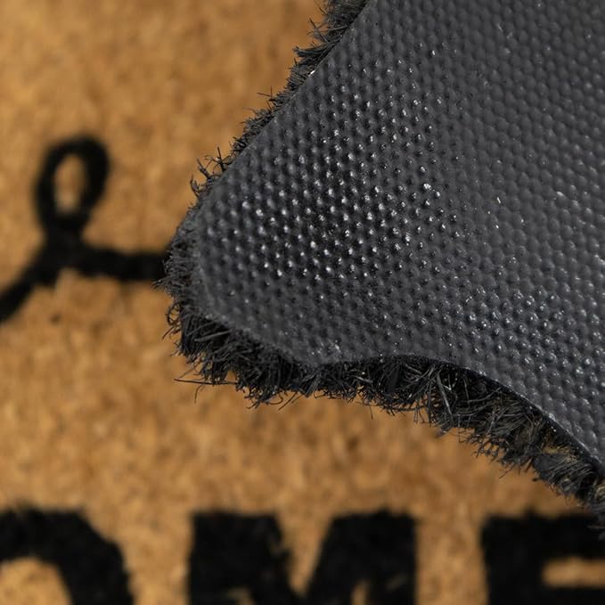 Folkulture Welcome Matt Outdoor | 16 x 28 Door Mats, Home Sweet Home Scalloped Coir Mats for Front Door Outside Entrance | Eco Friendly, Durable & Anti Slip | Welcome-Mats Cute