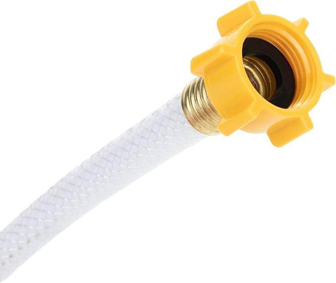 Camco TastePURE 10-Ft Water Hose - RV Drinking Water Hose Contains No Lead, No BPA & No Phthalate - Features Diamond-Hatch Reinforced PVC Design - 1/2” Inside Diameter, Made in the USA (22743)