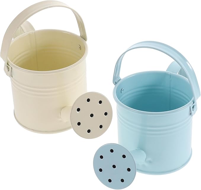 DOITOOL Metal Watering can Small 0.6L Portable Watering Pot with Long Spout for Indoor Outdoor Plants Garden Flowers Kids Watering can