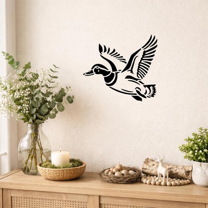 Hunting Duck Stencil – Reusable Waterfowl Art Stencil for Painting, Crafting, DIY Projects and Outdoor-Themed Artwork (3 Pcs Set)