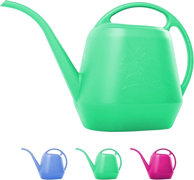 Bloem Aqua Rite 1.1 Gallon (144 Fl Oz) Mint Green Resin Watering Can for Indoor and Outdoor Use