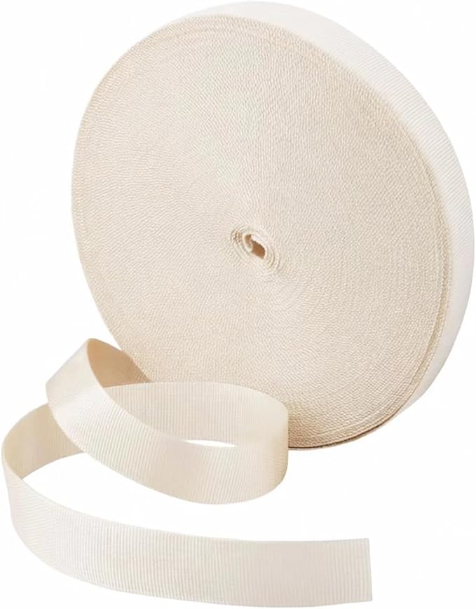 1 Roll 65.6 Feet Tree Tie for Plant Support Garden Strap 1 Inch Width Staking and Guying Material 1,800 Lbs Strength (White)
