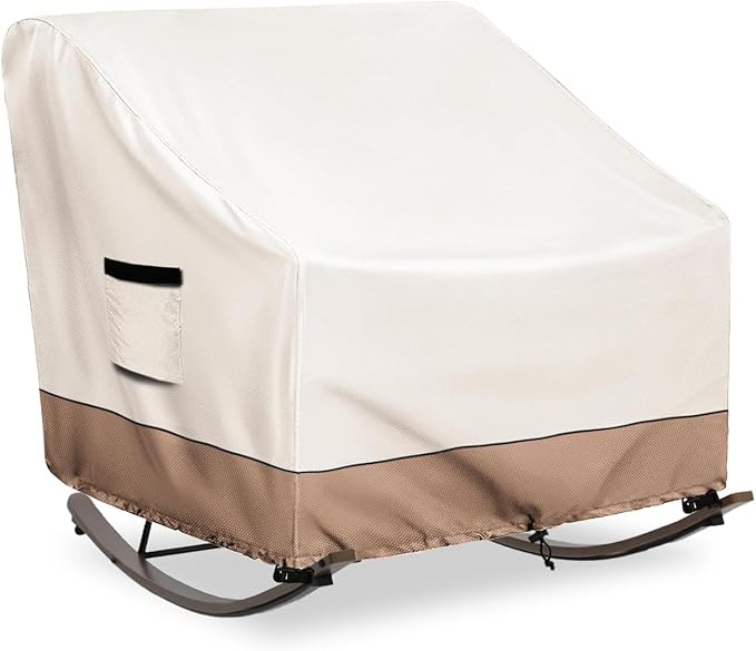 STARTWO Outdoor Papasan Rocking Chair Cover-Beige