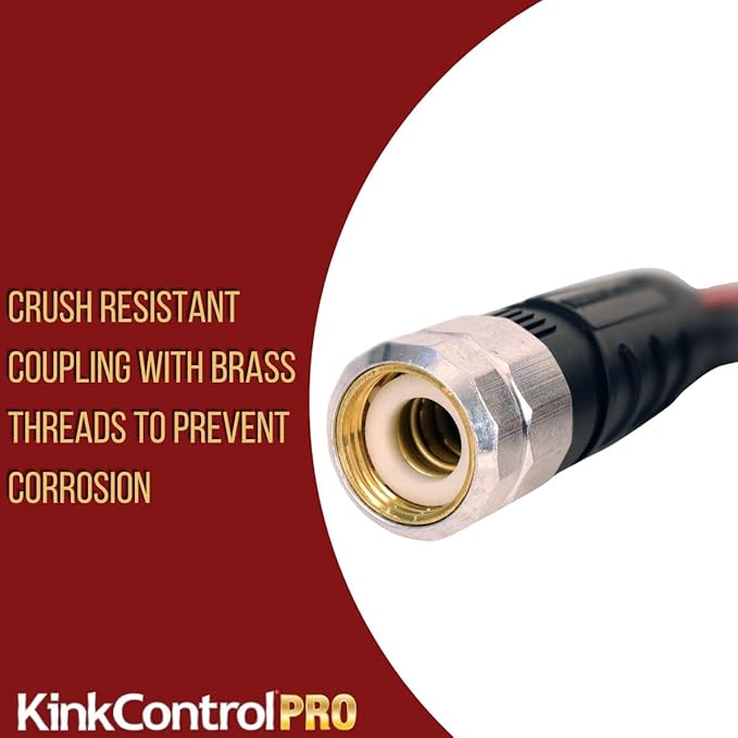 Kink Control Pro Garden Hose, Water Hosewith Superior UV Resistance, Ergonomic Grip, High Burst Strength, Triple Frame Technology for Kink Resistance, 100 Ft