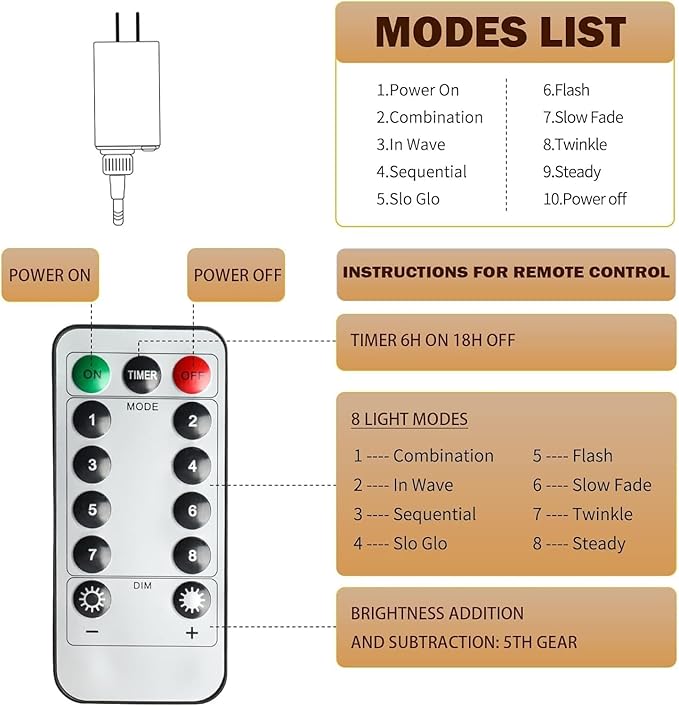 Vigdur Moon Ramadan Curtain Lights, 120 LEDs Warm White Eid Mubark Ramadan Curtain Fairy Lights with Remote & 8 Lighting Modes, Ramadan Decoration Lights for Home Holiday Eid Decorations(10FT)