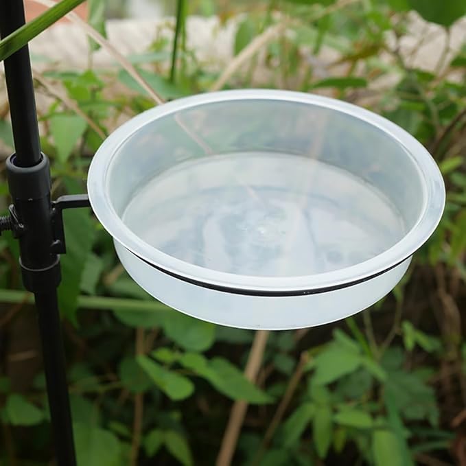 4 Pcs Plastic Bird Feeding Dishes Parrot Food Water Bowls Bird Cage Feeders Bird Bath Tray Wildlife Bird Feeding Station for Small Animals