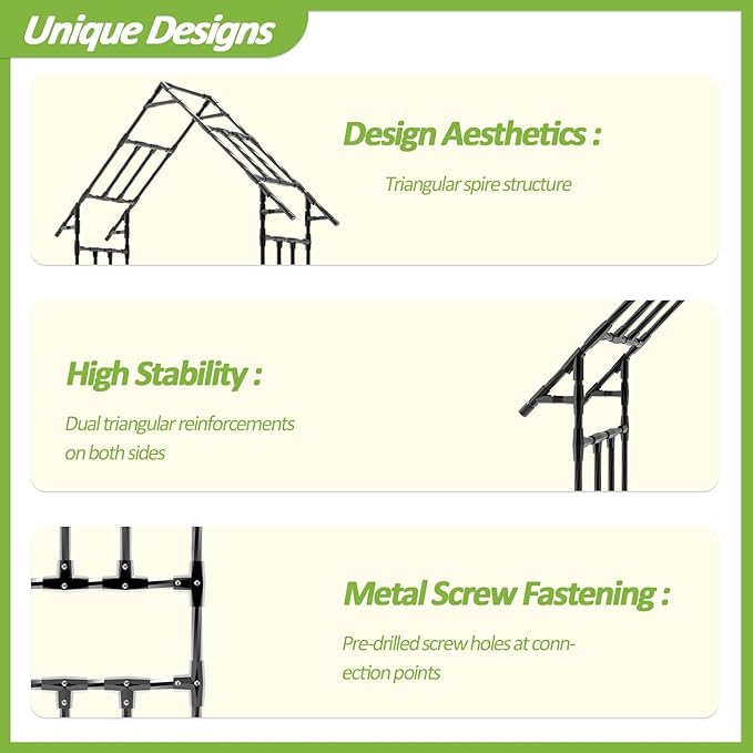 Garden Arch Trellis - L:48", H:98", W:16", Gothic Arch Trellis with Reinforced Frame, Garden Arch Trellis for Climbing Plants Outdoor, Garden Arch for Backyard, Patio, Lawn, Balcony