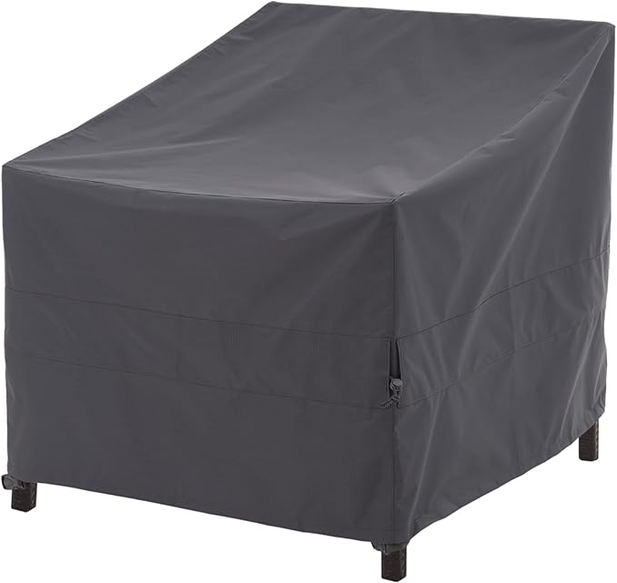 WJ-X3 Outdoor Chair Cover Waterproof, Patio Furinture Covers Heavy Duty & Anti-UV, 36W x 40D x 36H, Gray, 1-Pack