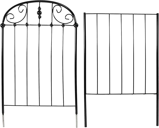 Sunnydaze 32-Inch Traditional Decorative Outdoor Trellis - Metal Wire Garden Trellis for Climbing Plants and Flowers - Set of 2