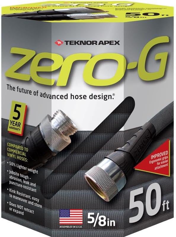 Apex 4001-50 50' Lightweight Ultra Flexible Durable Kink-Free Garden Hose