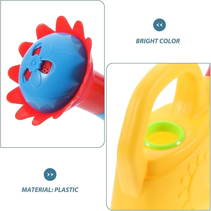 NUOBESTY Chicken Watering can Toys for Kids Bath and Outdoor Play Early Educational Watering Pot for Home and School 2-Pack Small Plastic Water Sprinkler can