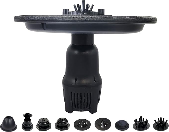 HALF OFF PONDS Floating Fountain – 1 HP Pond Aerator, 200' Cord – 15,000 GPH Water Pump – 13 Spray Patterns – Energy-Efficient for Large Ponds, Lakes & Water Gardens