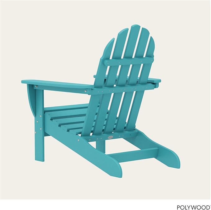POLYWOOD AD4030AR Classic Outdoor Adirondack Chair, Polyethylene, Aruba