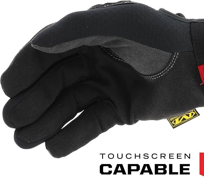 Mechanix Wear Utility Gloves - Men's Work Gloves for Landscaping, Home Improvement & Manufacturing - Machine Washable - Medium, Black/Grey