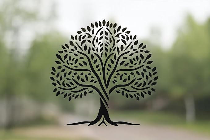 Tree Stencil – Nature Forest Landscape Design Template Pattern Reusable Art Stencil for Painting, Crafting and DIY Projects
