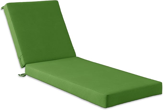 Codi Chaise Lounge Cushions Outdoor, Pool Lounges Chair Cushion Set, Waterproof for Patio Furniture, 80 x 26 x 3.5 Inch 1PK Green