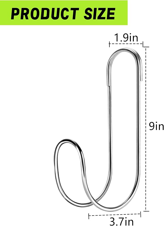 Adnee 2 Pcs Flexible Garden Hose Storage Hook-Stainless Steel Water Hose Hanger Support Up to 44lbs-Hanging Stainless Hose Holder for Indoor Outdoor Home Garden Water Hose Storage