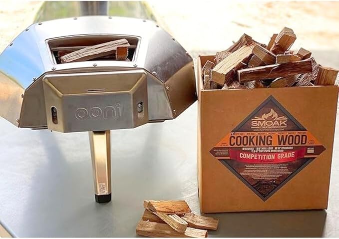 Smoak Firewood Cooking Wood Mini Splits - USDA Certified Kiln Dried (Maple, 5-6in Tiny Pizza Oven Wood) for Portable Pizza ovens (729 Cubic Inches)