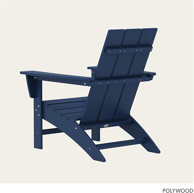 POLYWOOD Modern Adirondack Chair (Navy)