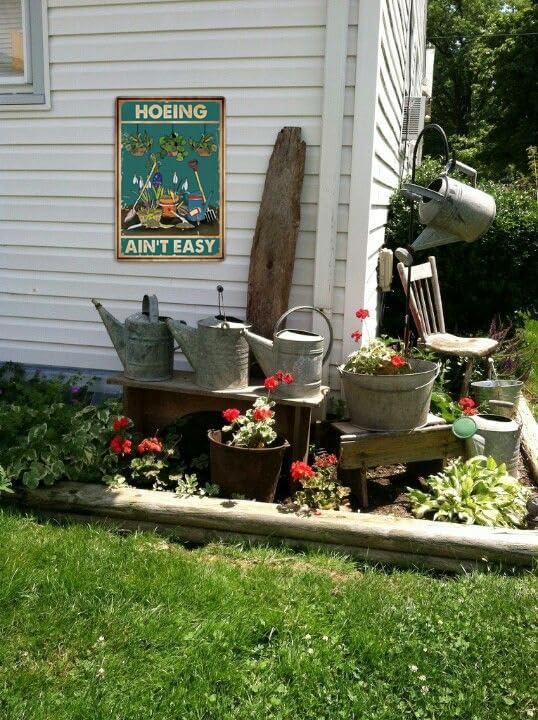 Artlunar Funny Garden Sign Outside Decor - Humorous Gardening Gift for Women Enthusiasts, 12" x 8" (980)