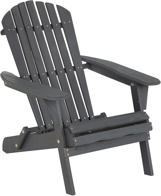 FDW Folding Adirondack Chair, All Weather Patio Chair Outdoor Fire Pit Chair for Patio Lawn Garden Backyard Deck Pool Beach
