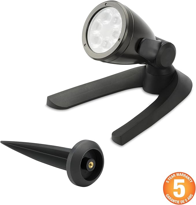 Aquascape 84034 6-Watt, Waterproof Submersible LED Spotlight for Pond, Garden, and Landscape Features,Black