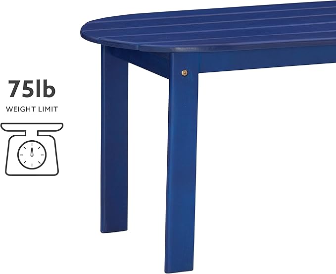 Linon Jayde Outdoor Blue Adirondack Coffee Table