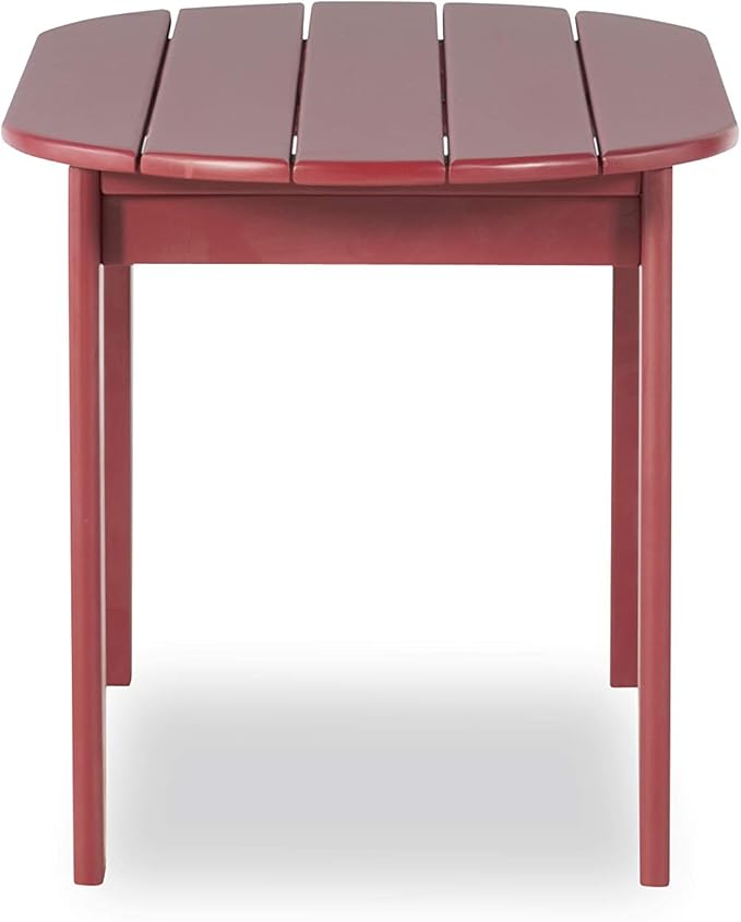 Linon Jayde Adirondack Coffee Table, Red, 21.06D x 38.39W x 3.94H in