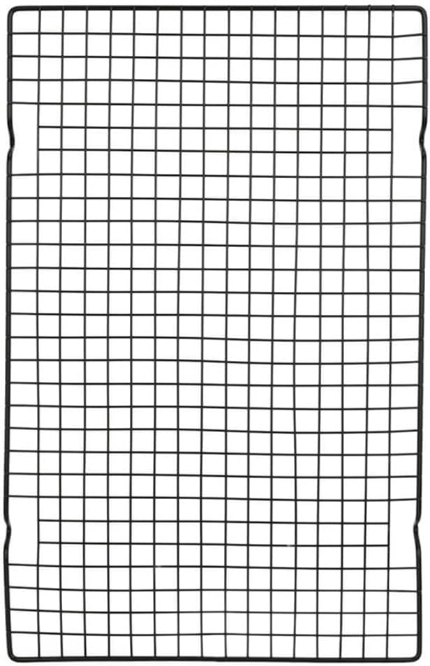Coolbird 16 * 10 inch BBQ Grill Mesh Metal BBQ Barbecue Grill Grilling Mesh Wire Cooking Net Outdoor,Barbecue Grilled Grid (Black)