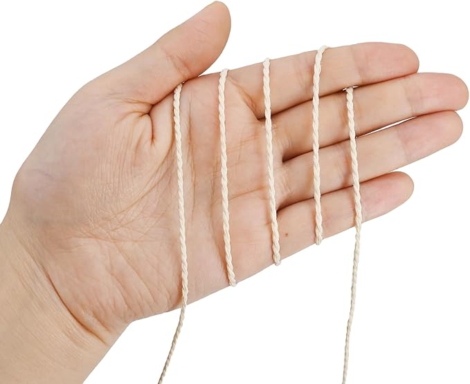 Leecogo Cotton Butcher's Twine, 500 Feet, Unbleached Kitchen Twine String for Cooking, Roasting, Crafts