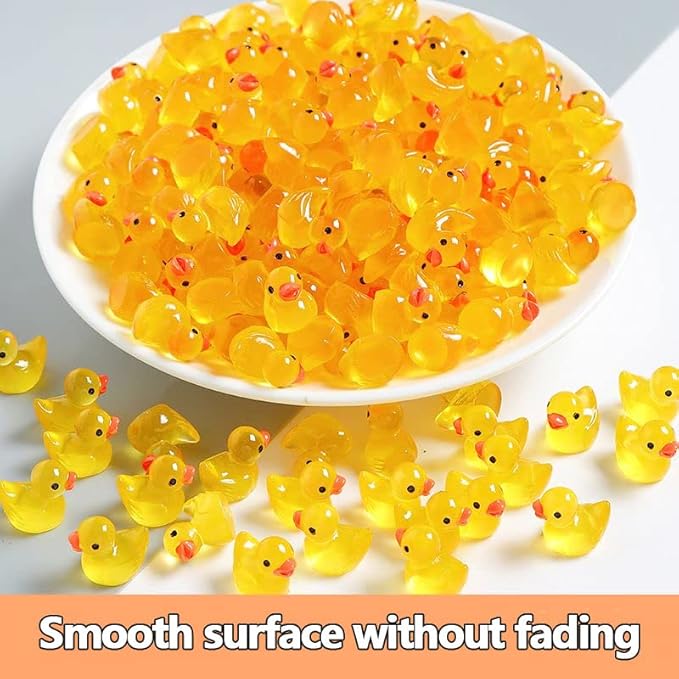 200 Pieces Fairy Garden Accessories, Mini Resin Ducks, Fairy Garden Kit, Miniature Figurines, Micro Landscape Ornaments Kit