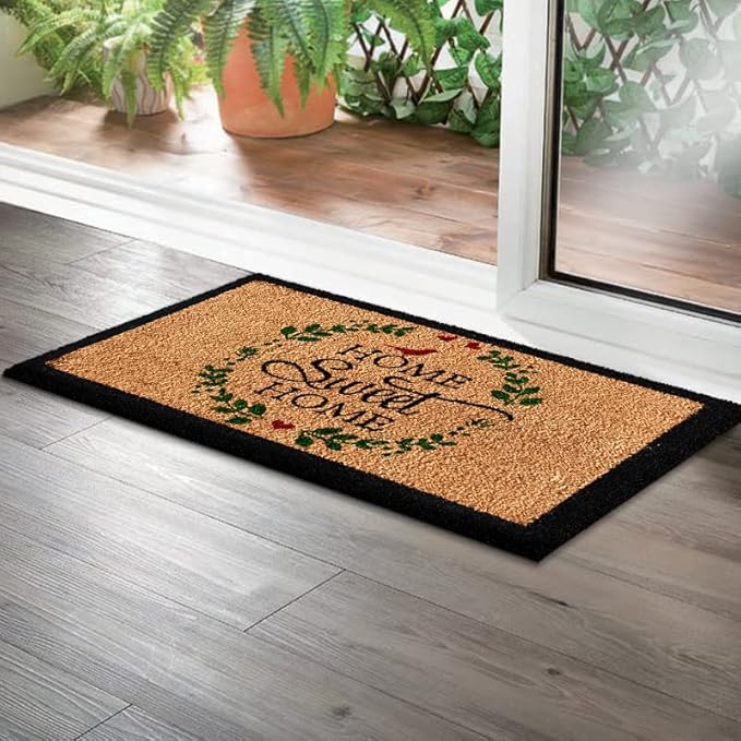 LuxUrux Welcome Mats Outdoor Coco Coir Doormat, with Heavy-Duty PVC Backing - Natural - Perfect Color/Sizing for Outdoor/Indoor uses. (24 x 36 Inch, 500-9)