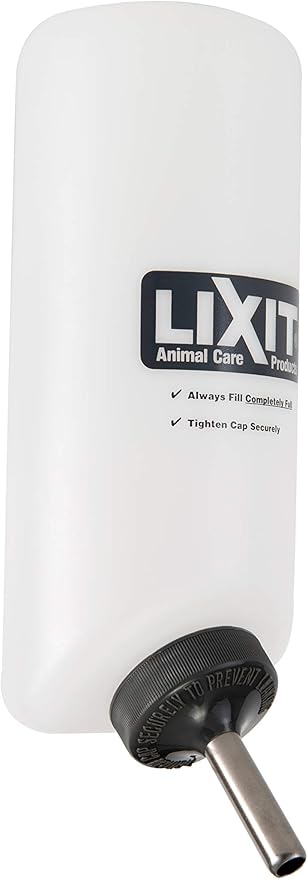 Lixit Small Animal Wide Mouth BPA-Free Water Bottle, 32 Ounce
