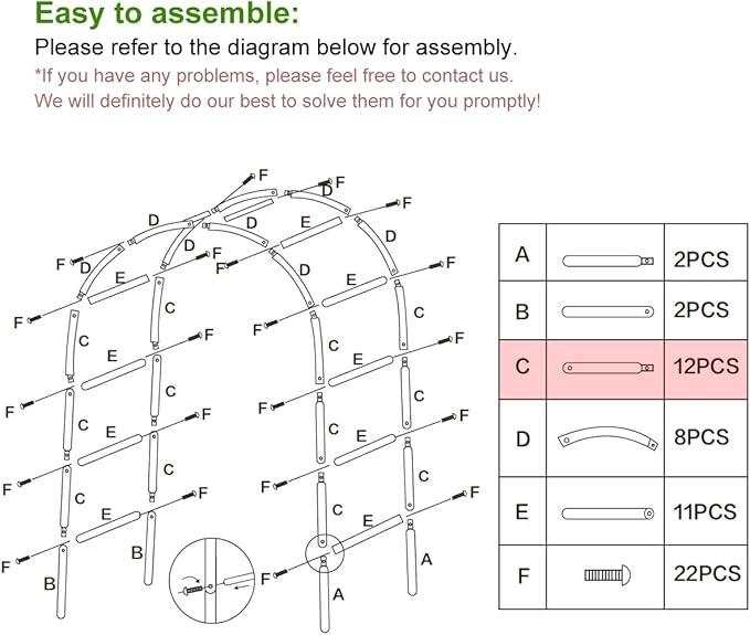 Metal Pergola Arbor,4.6 Feet Wide x7.9 Feet High Assemble Freely for Various Climbing Plant Wedding Garden Arch Bridal Party Decoration Wide Arbor