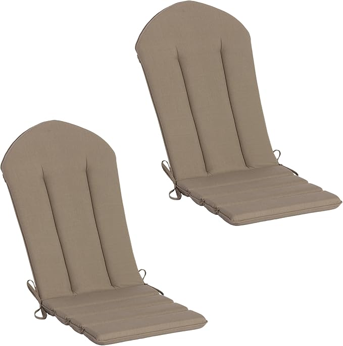 50"x20" Adirondack Chair Cushions Set of 2, Outdoor Rocking Chair Cushions Water-Resistant UV Resistant Weather Resistant High Back Patio Replacement Cushions,Folding Patio Chair Pad