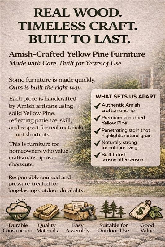 4 FT Oak Amish Made Pinewood Heavy Duty Garden Bridge for Walkway, Backyard Pond & Landscaping, Outdoor Wooden Footbridge for Koi Pond, Japanese Style Decorative Bridge, Made in USA
