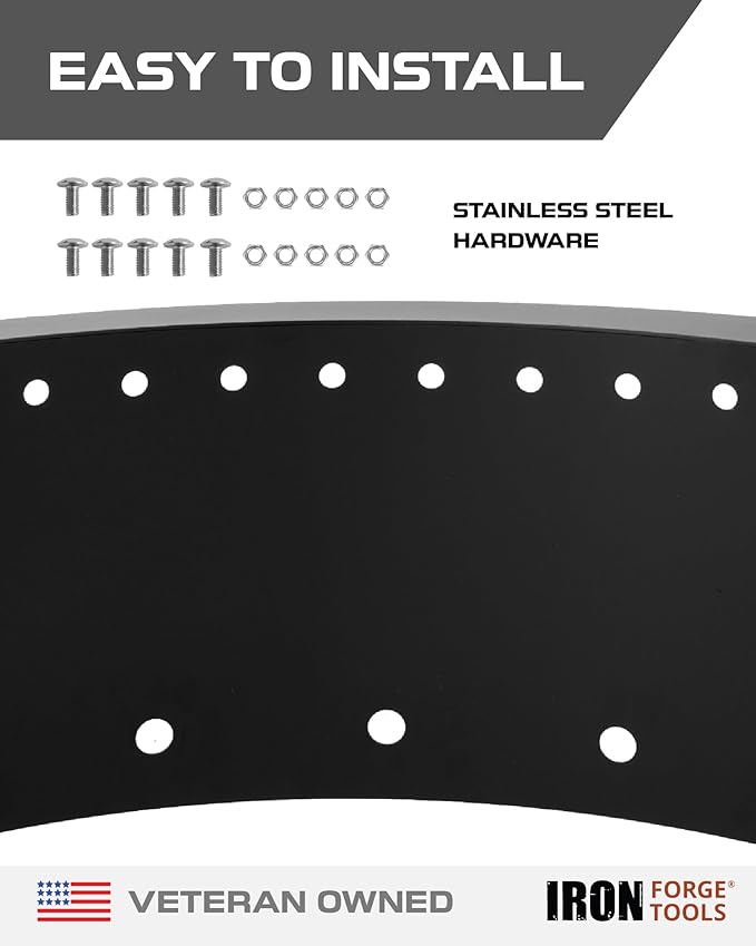 Iron Forge Tools Smokeless Firepit - 36 inch Outer/30 inch Inner Round Fire Ring Insert Liner - Heavy Duty Metal Permanent Outdoor Fire Pit Ring (36x30x10) Utility Patent Pending