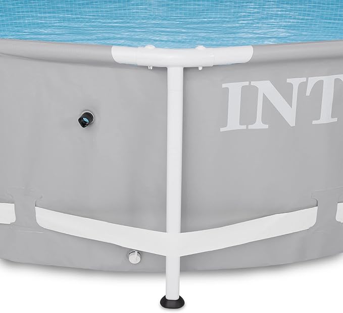 Intex 12 Foot x 30 Inch Prism Steel Frame Above Ground Pool with 3 Ply Liner and Type A and C Pool Filter Pump Cartridge Replacement