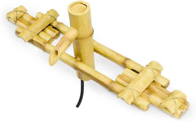 Aquascape Adjustable Pouring Bamboo Fountain for Ponds and Water Gardens, Poly-Resin | 78308