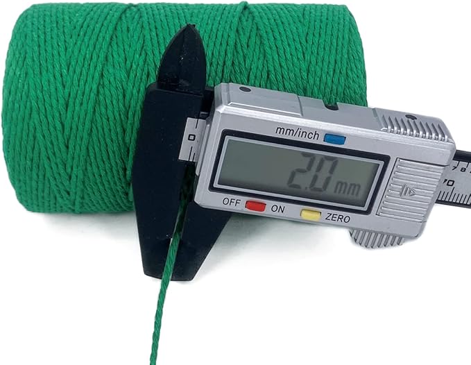 Twine String,500 Feet Cotton Butchers Twine String Cooking Kitchen Twine for Crafts Roasting Gift Wrapping DIY Decoration Gardening Packing Materials,Green