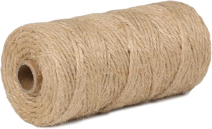 10Pack 3mm Natural Jute Twine String 3280 Feet Long Twine String for Crafting Gardening Gift Wrapping Macrame DIY Home Decor (Brown-328Feet/Roll)