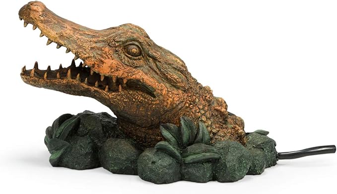 Aquascape Alligator Spitter Fountain for Ponds and Water Gardens | 78302