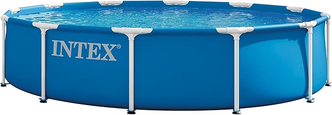 INTEX 28211EP 12Ft X 30In Metal Frame Above Ground Swimming Pool Set, Includes 530 GPH Cartridge Filter Pump, Puncture-Resistant Material, Rust Resistant, 1718 Gallon Capacity