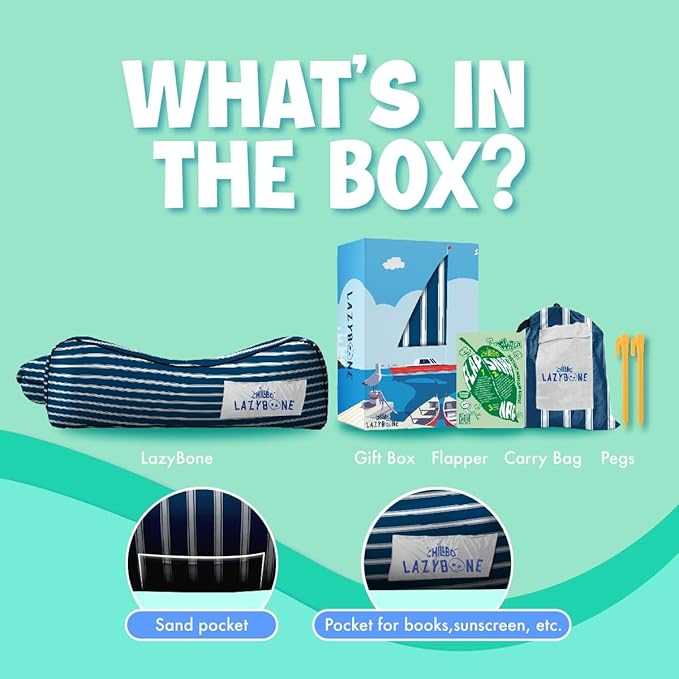 Chillbo Lazybone Inflatable Lounger - Ultimate Inflatable Couch for Maximum Chill - The Perfect Blow Up Couch for Music Festivals Or Lounger for Camping