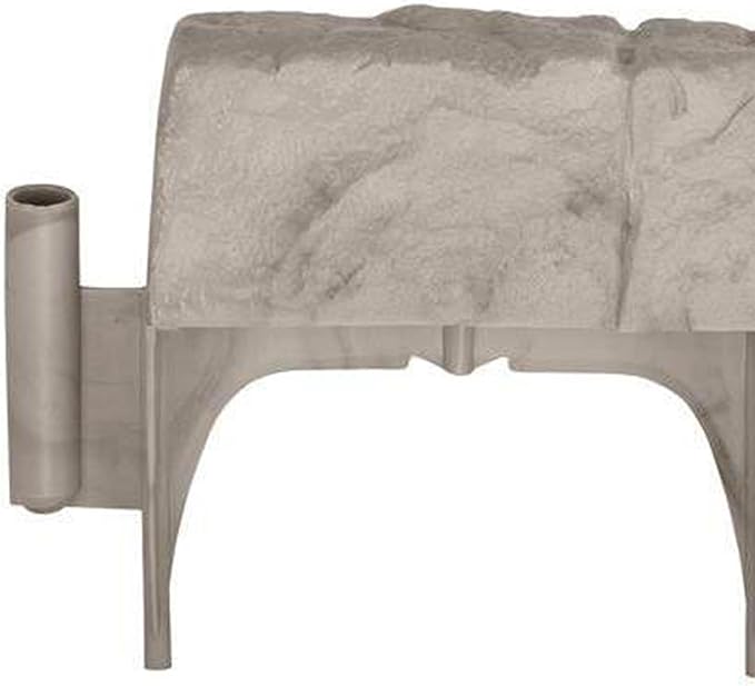 Suncast Interlocking Border Edging - Stone -Like Poly Construction for Garden, Lawn, and Landscape Edging - Water Resistant Border for Containing Trees, Flower Beds and Walkways - Light Taupe -Gray