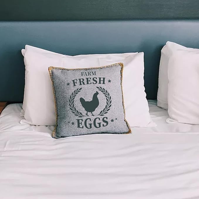 4 Pieces Hen Chicken Farmhouse Stencils Farm Fresh Eggs Stencil Rustic Farmhouse Reusable Stencil Templates DIY Chicken Country Farmhouse Home Decor Stencils for Painting on Wood Fabric Wall Furniture