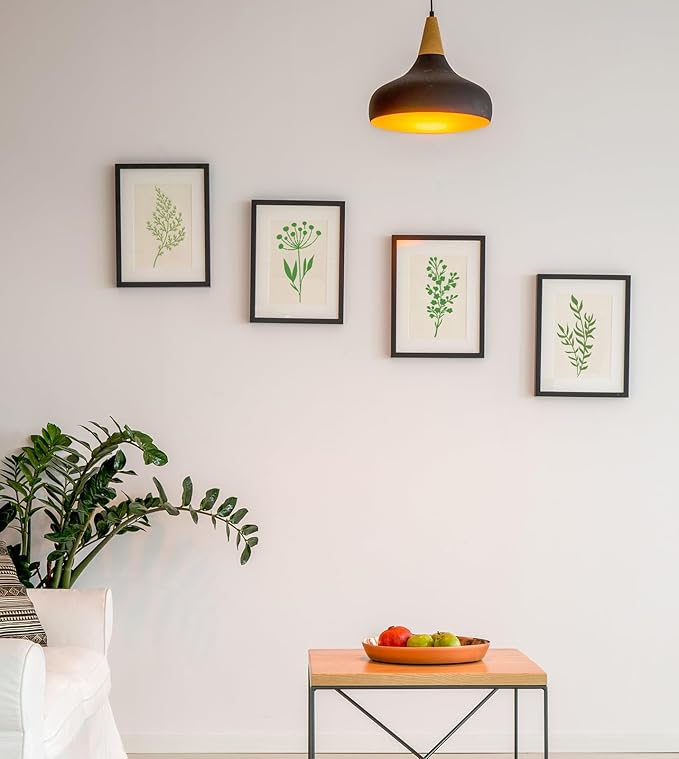 18 Pieces Floral Stencils for Painting on Canvas Reusable Fern Tropical Leaf Stencil for Craft Drawing Template Stencil for Wood Wall Paper Furniture DIY Scrapbooks Crafts Home Decor